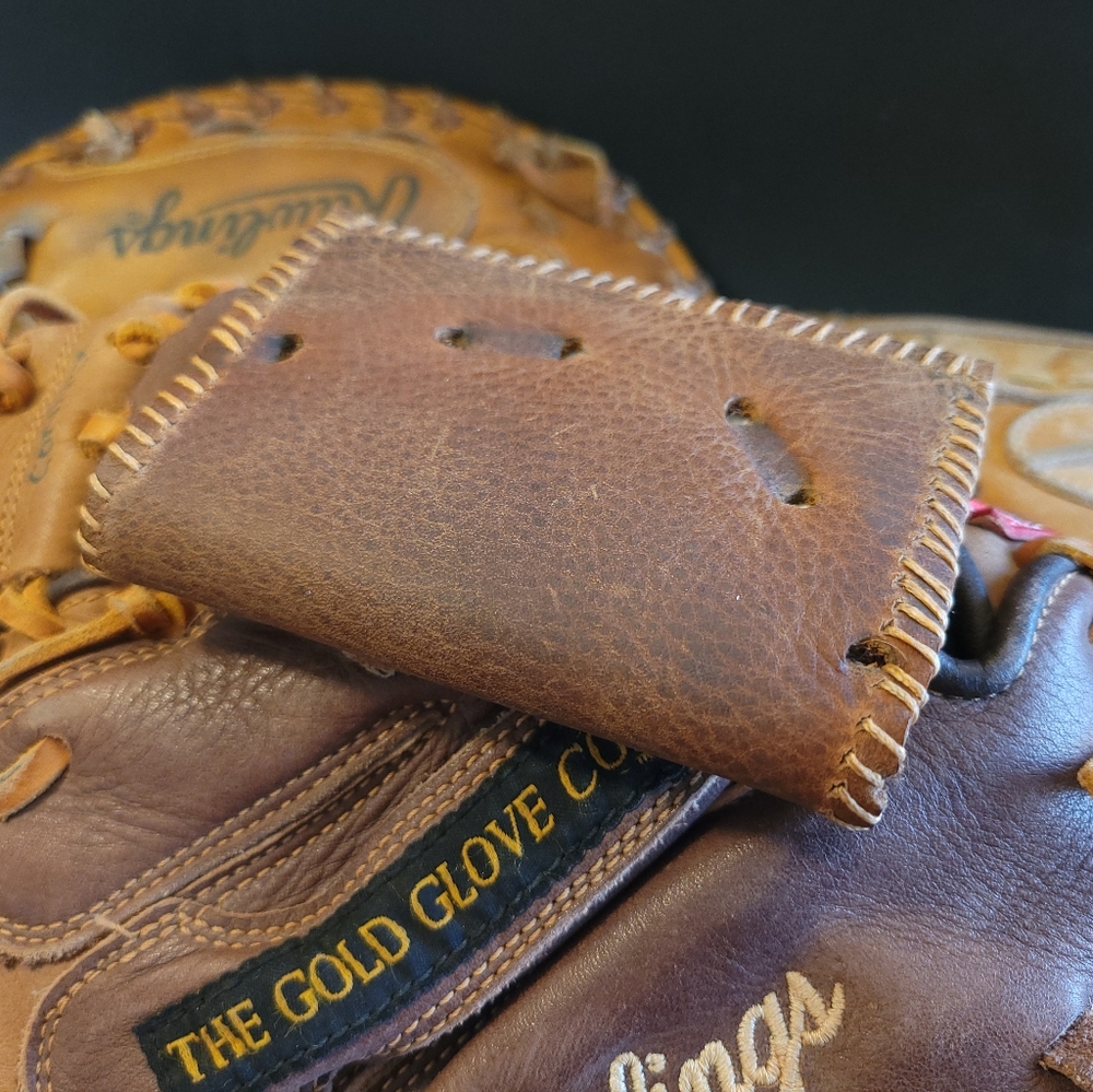 Baseball Mitt Leather Wallet